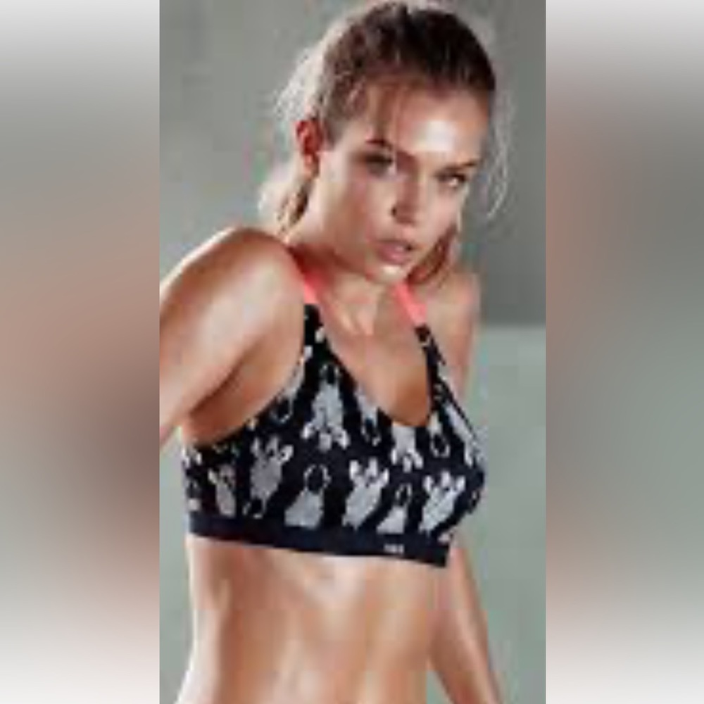 Victoria Secret Sports Bra Zebra Face Print. Size M